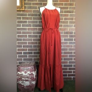 NWT INC International Concepts Women's Halter Tired Maxi Dress Sienna Sz 6 New